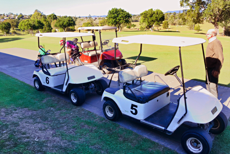 Electric Golf Buggies with 5 year warranty, compact, Made In Australia